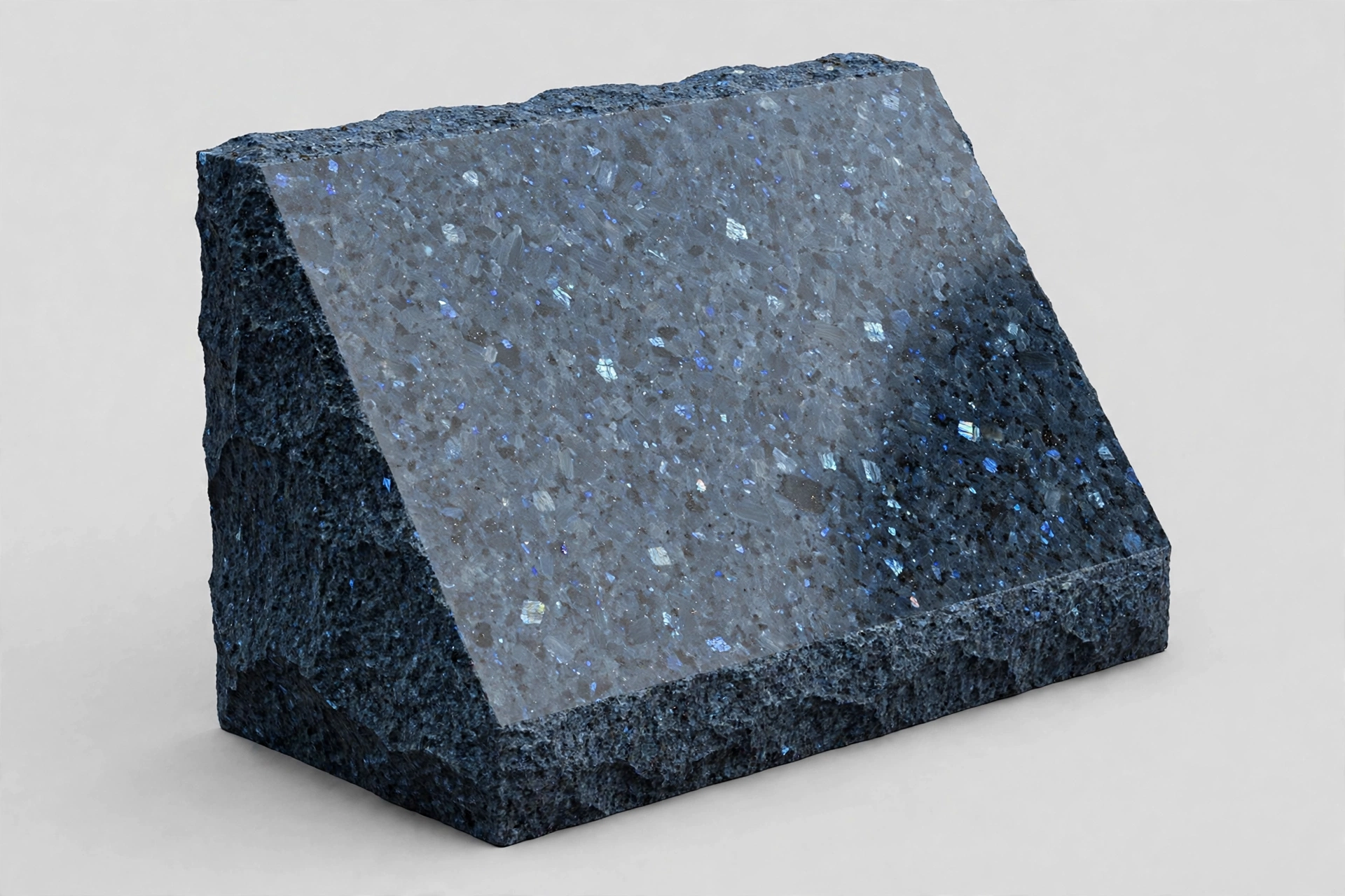 Blue Pearl granite slant marker