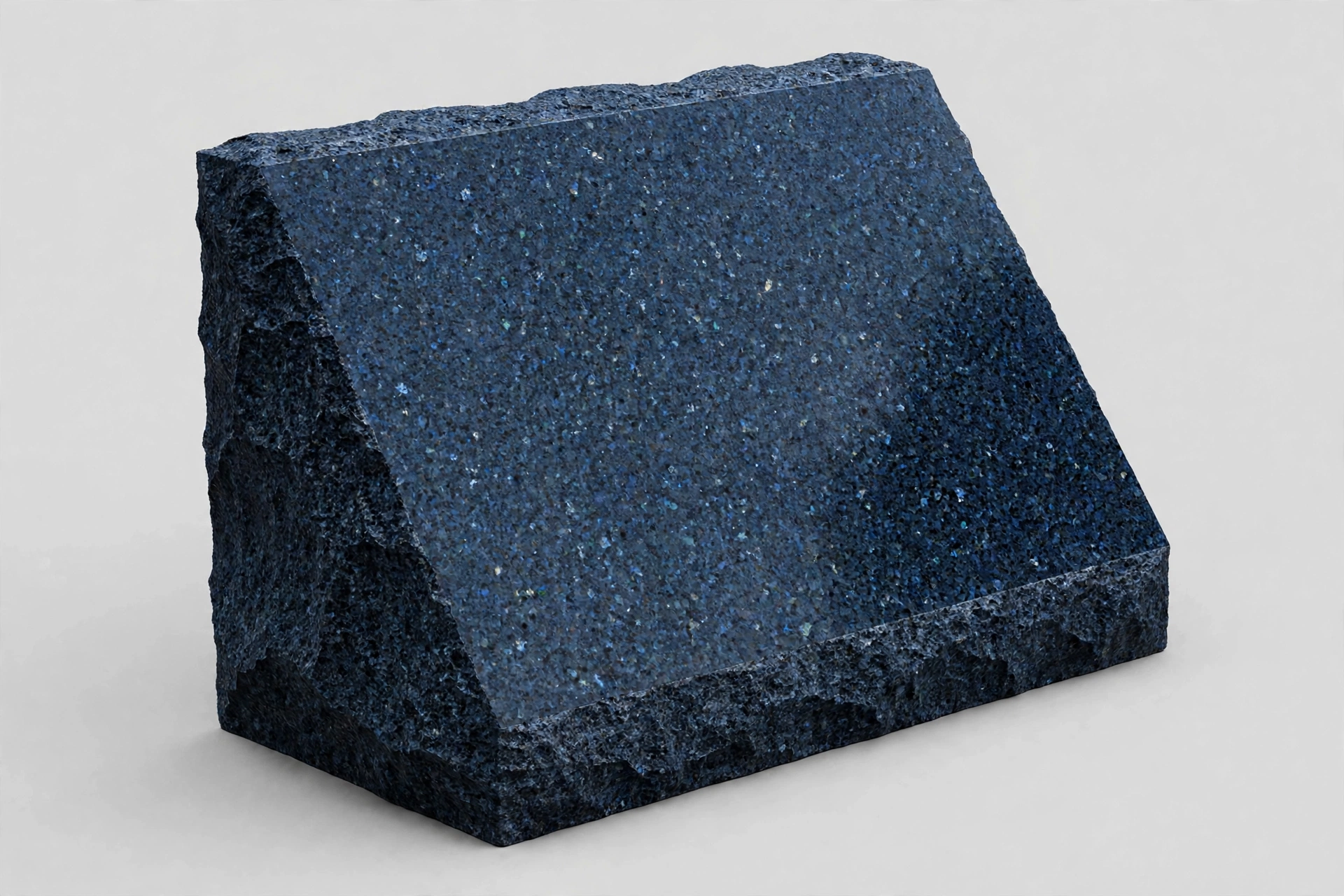 Dark Blue granite slant marker