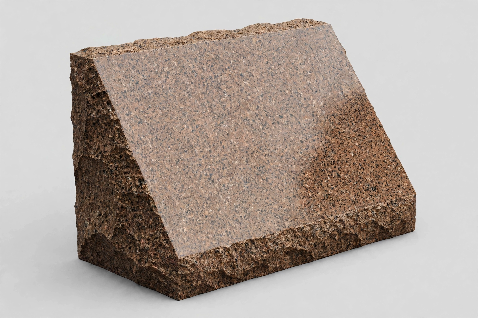 Indian Mahogany granite slant marker